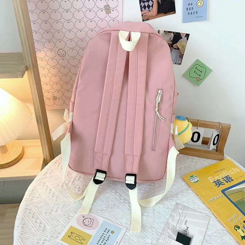 Christmas Gift Women Cute Backpack High Capacity Female Harajuku School Bag College Lady Kawaii Cartoons Backpack Fashion Book Girl Bag Student
