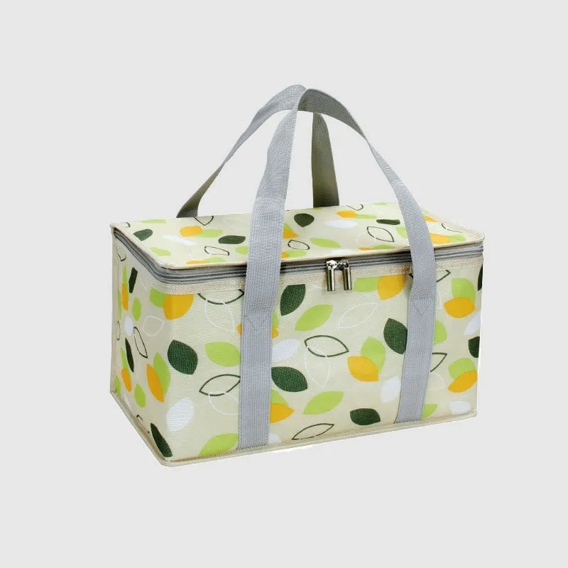 Cooler Bag For Outing Travel Thickened Aluminum Film Picnic Basket