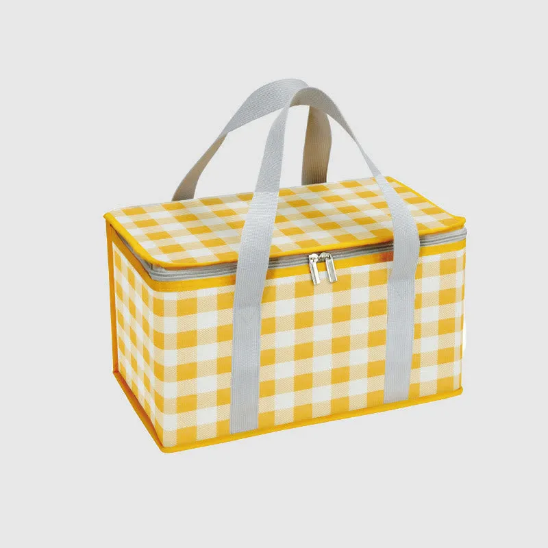 Cooler Bag For Outing Travel Thickened Aluminum Film Picnic Basket