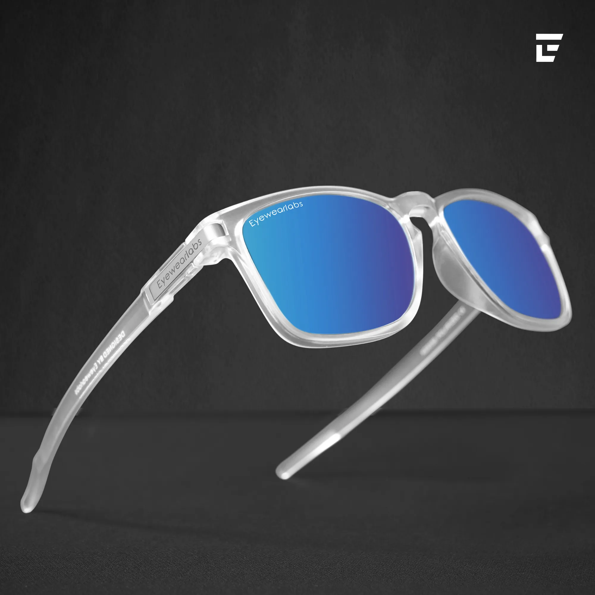 Crystal Blue Power Sunglasses