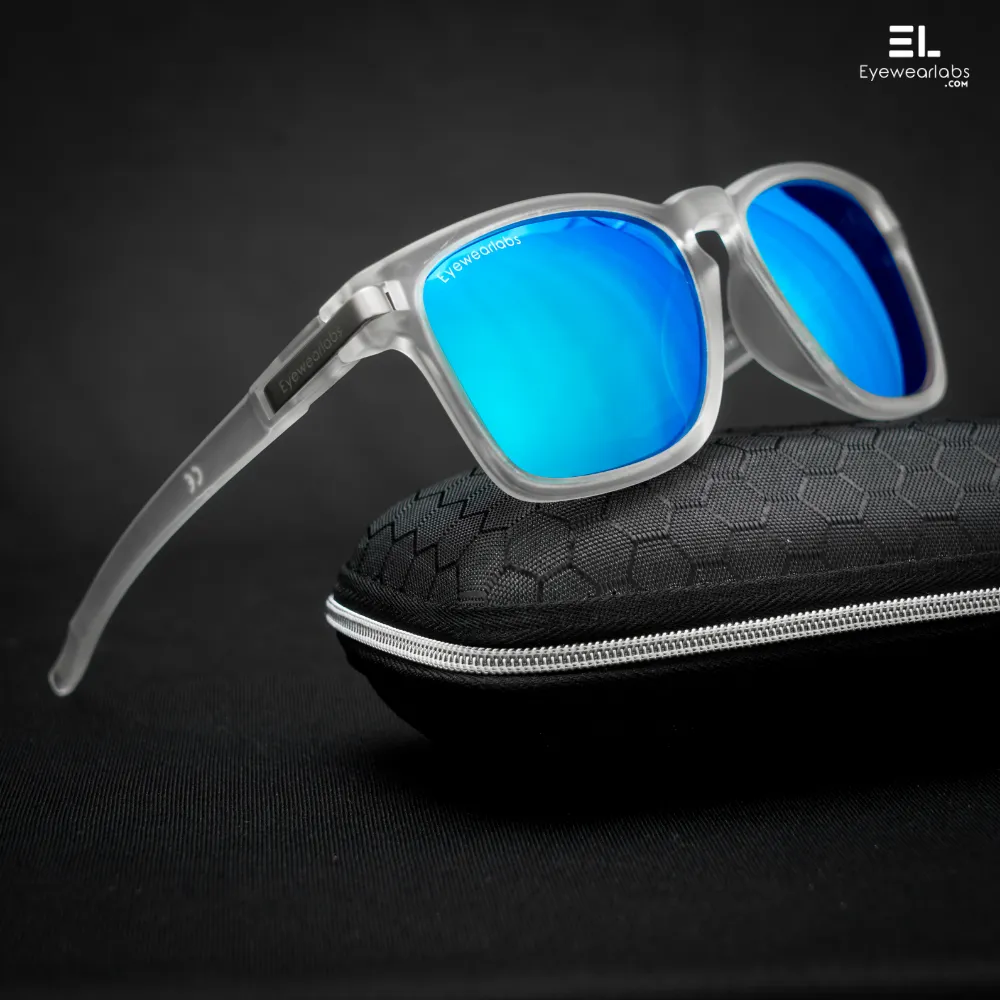 Crystal Blue Power Sunglasses