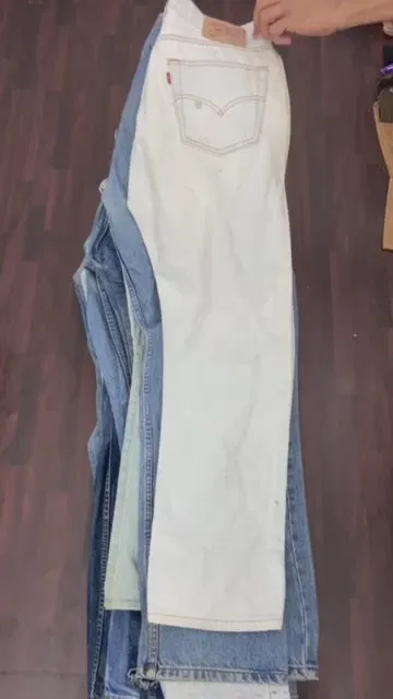 Custom 50 piece Levi’s paper tag vintage pants for Samuel