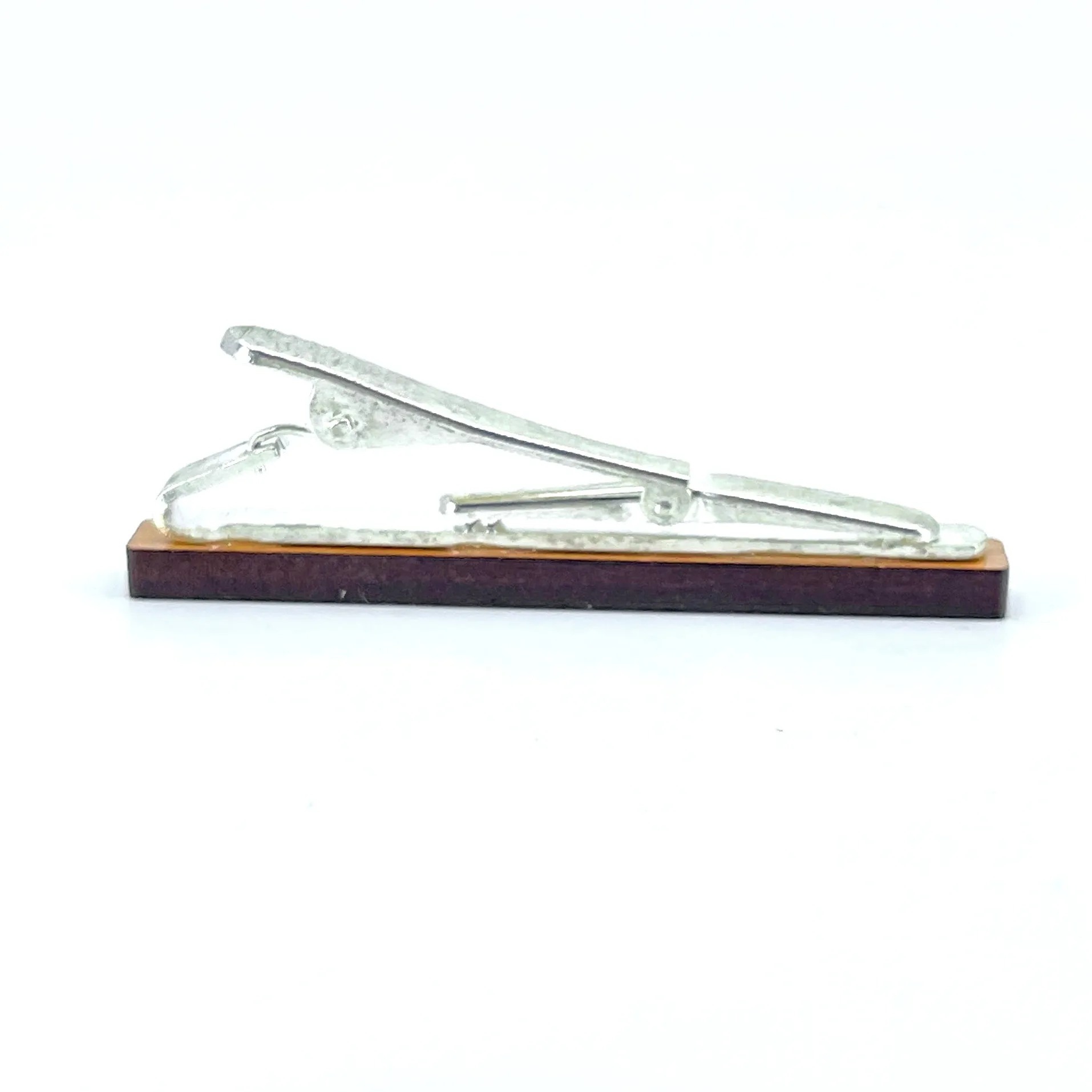 Daddy Walnut Wood Tie Clip