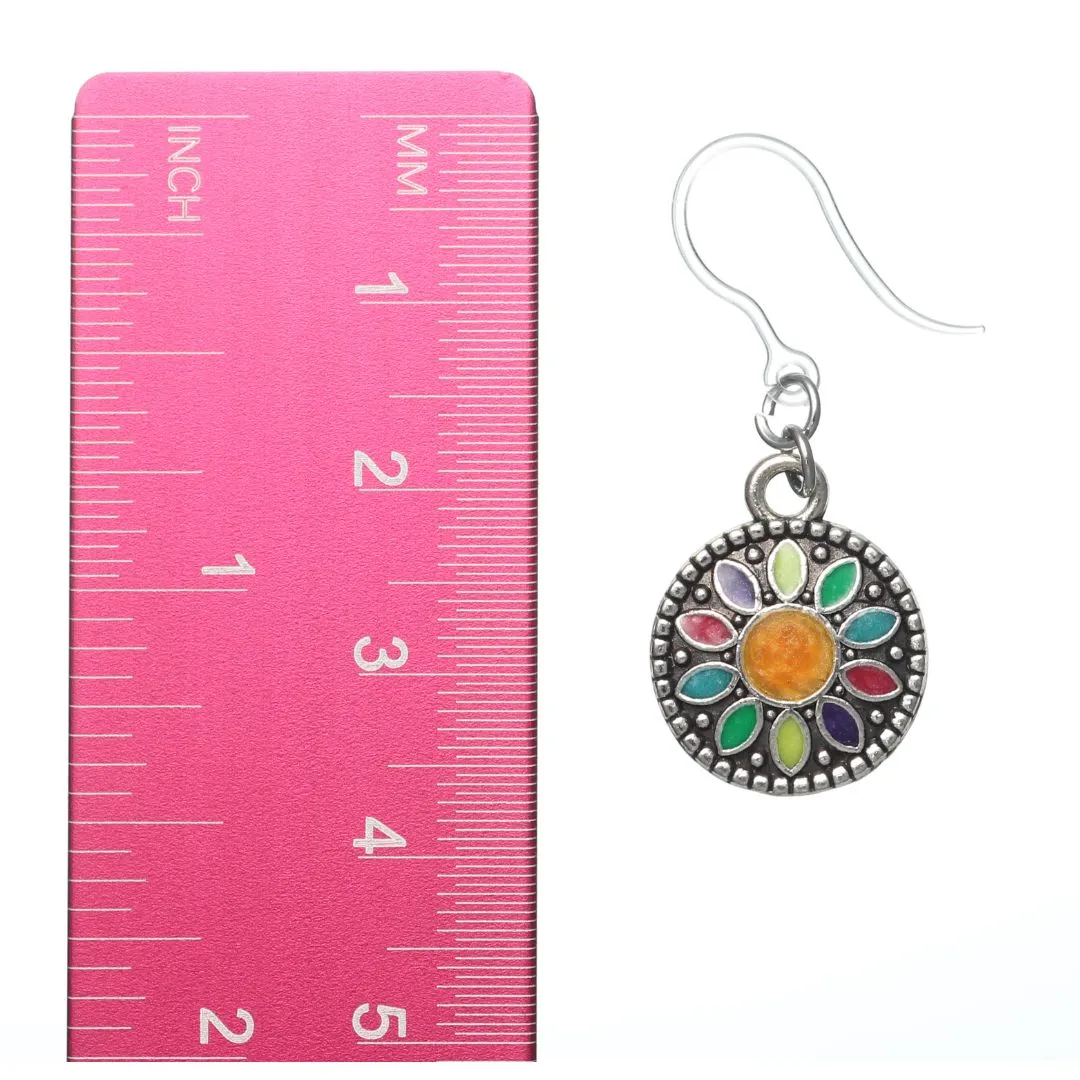 Dainty Flower Drop Dangles Hypoallergenic Earrings for Sensitive Ears Made with Plastic Posts