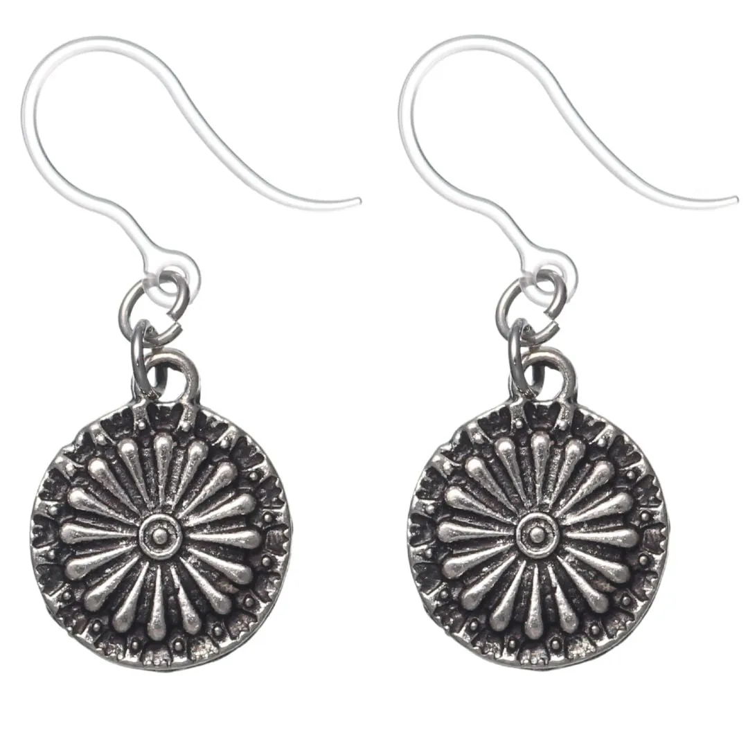 Dainty Flower Drop Dangles Hypoallergenic Earrings for Sensitive Ears Made with Plastic Posts
