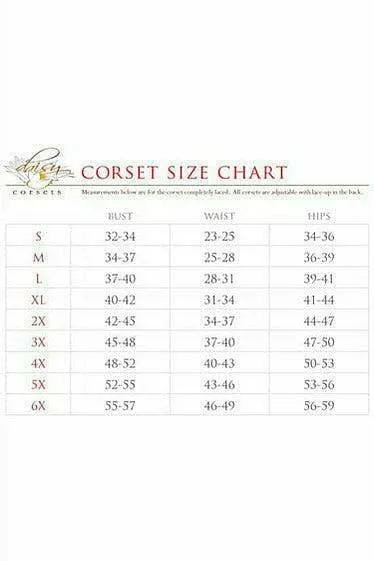 Daisy Corsets Top Drawer Lace-Up Steel Boned Over Bust Corset