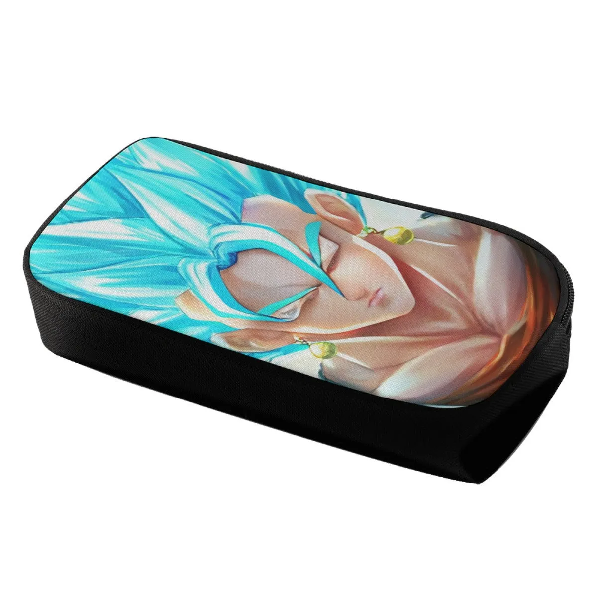 DBZ Goku God Saiyan Blue SSGSS Potara Fusion Design Trendy Pencil Bag
