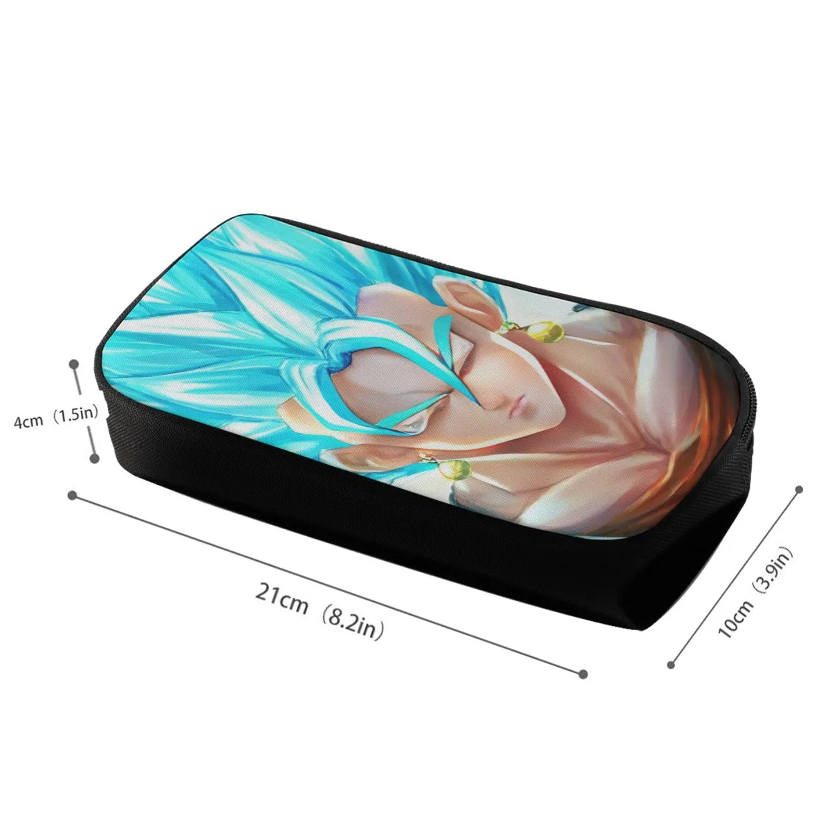 DBZ Goku God Saiyan Blue SSGSS Potara Fusion Design Trendy Pencil Bag