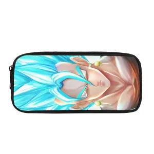 DBZ Goku God Saiyan Blue SSGSS Potara Fusion Design Trendy Pencil Bag