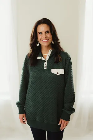 Diamond Padded Pullover