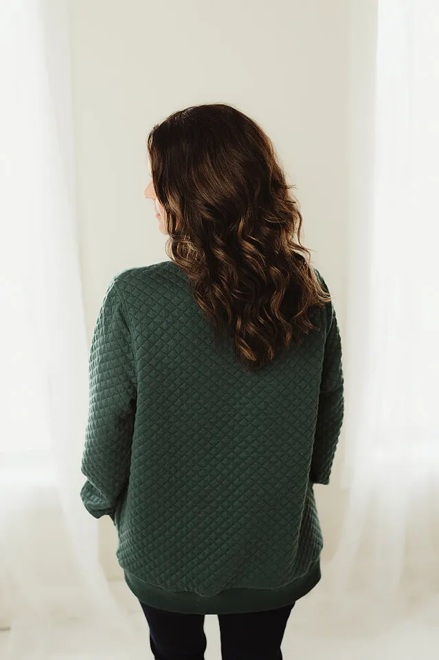 Diamond Padded Pullover