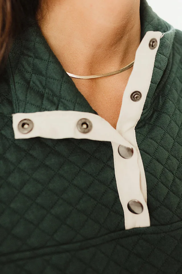 Diamond Padded Pullover