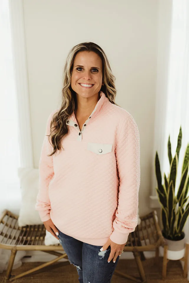 Diamond Padded Pullover
