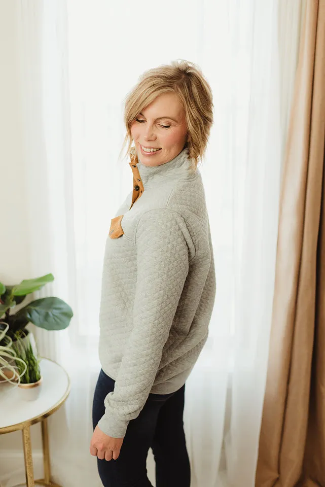 Diamond Padded Pullover