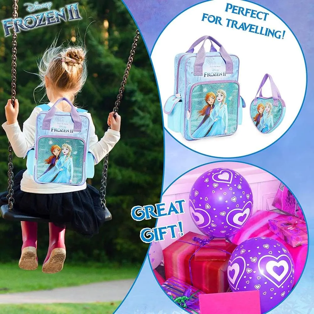 Disney Backpack,Frozen 2 School Bag Handbag Anna and Elsa,Large Kids Bag,Travel