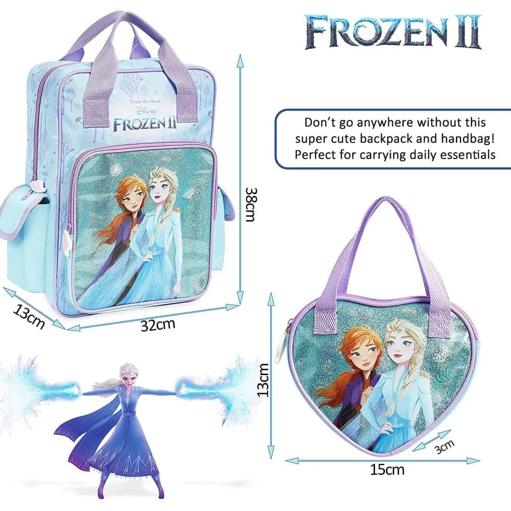 Disney Backpack,Frozen 2 School Bag Handbag Anna and Elsa,Large Kids Bag,Travel