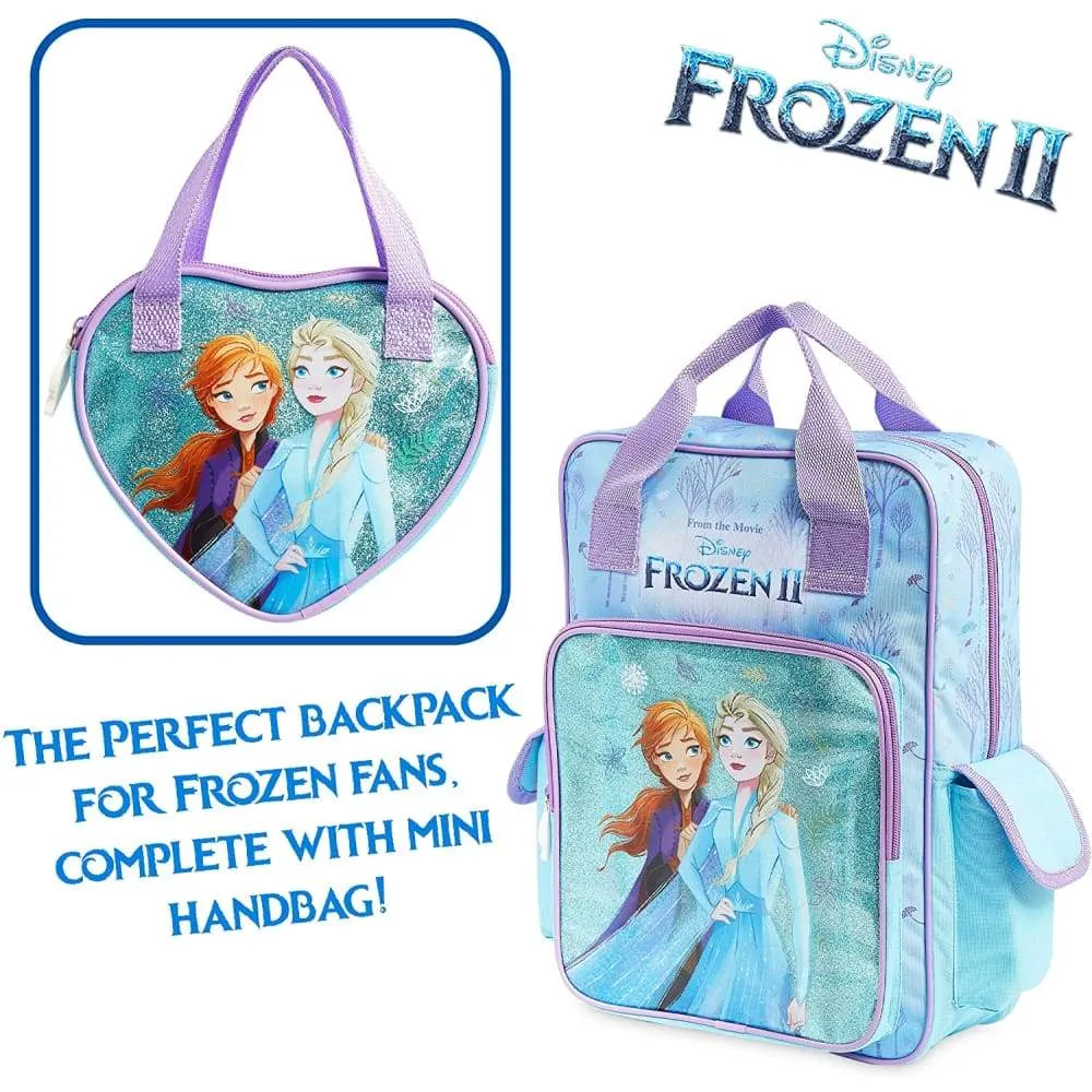 Disney Backpack,Frozen 2 School Bag Handbag Anna and Elsa,Large Kids Bag,Travel