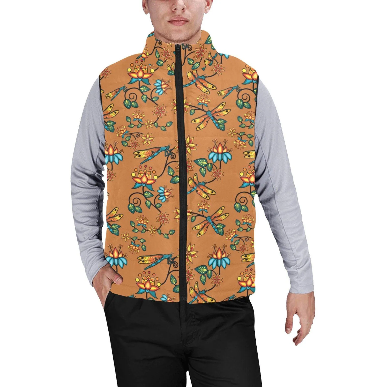 Dragon Lily Sierra Men's Padded Vest Jacket