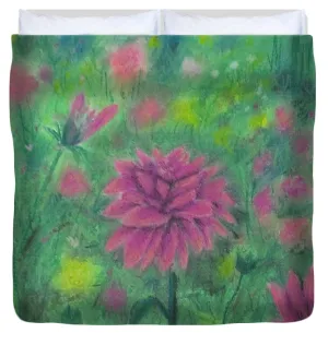 Dreaming of Dahlias ~ Duvet Cover