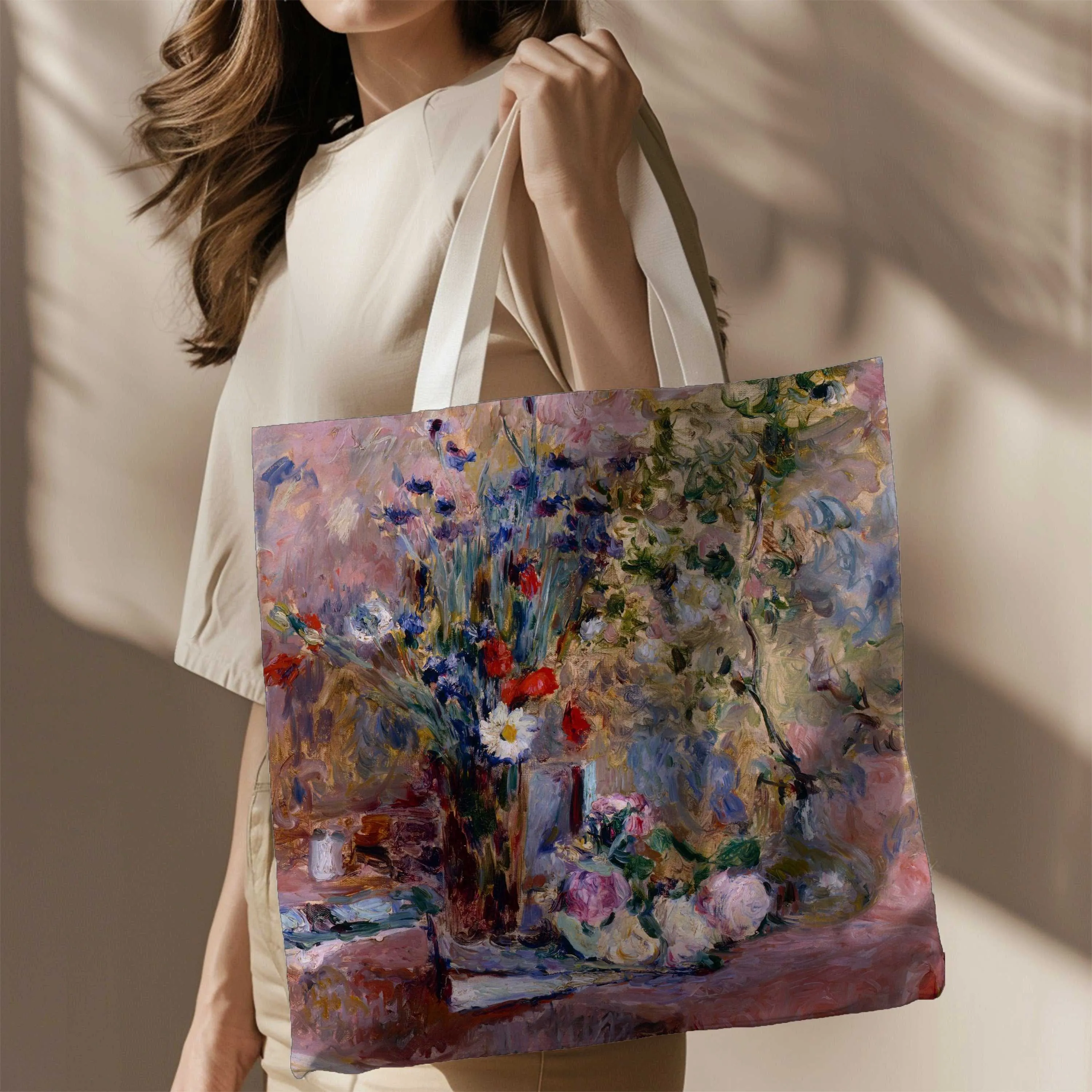 Edouard Vuillard Floral Canvas Tote Bag