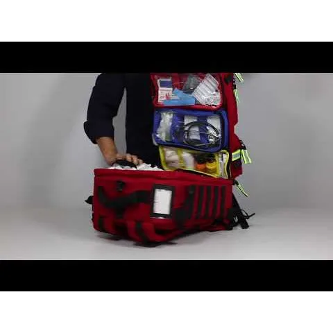 Elite Paramedic Rescue Backpack - Red