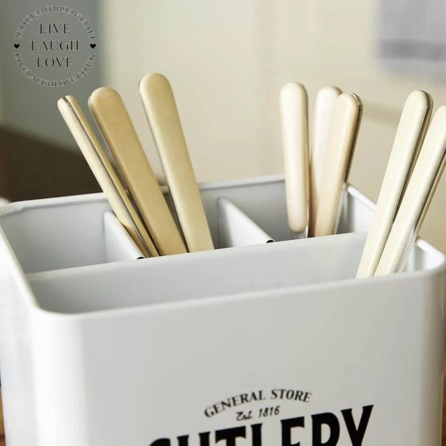 Enamel Cutlery Storage Box