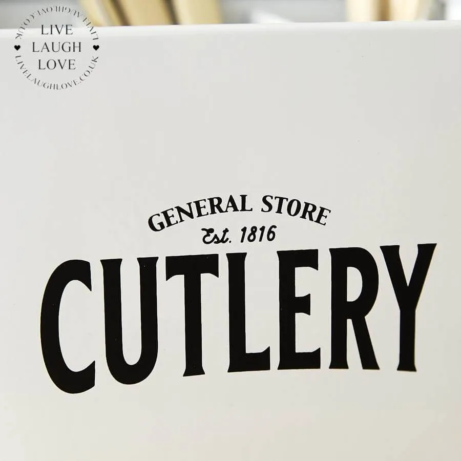 Enamel Cutlery Storage Box
