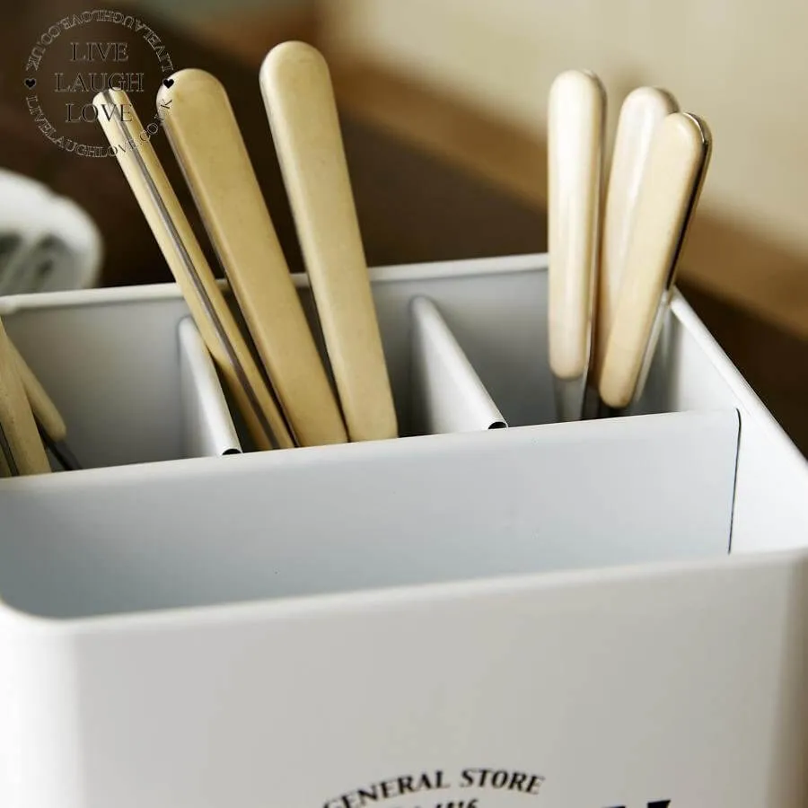 Enamel Cutlery Storage Box