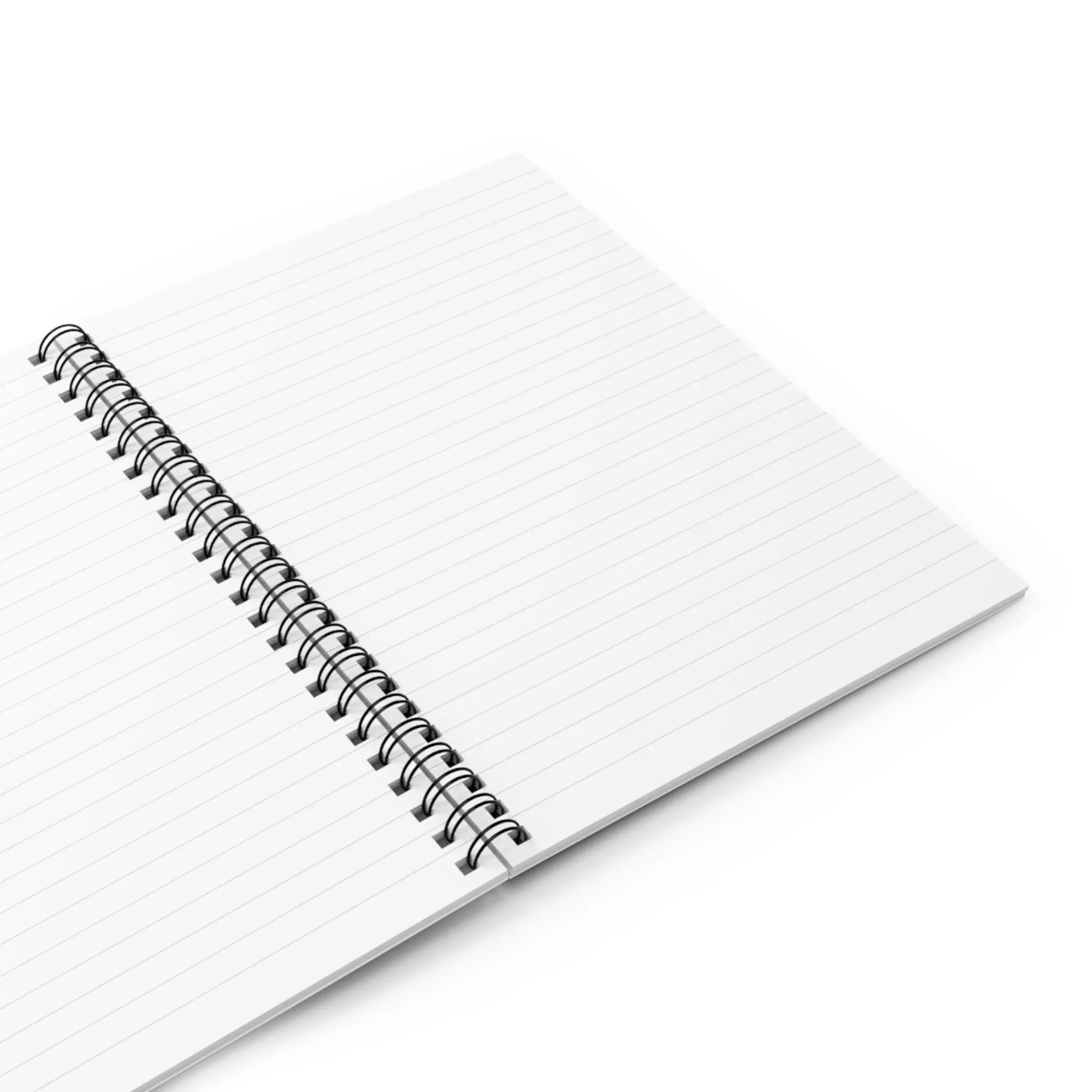 Fall Fox with White Floral Background Spiral Notebook - Ruled Line: Autumn Wildlife Design