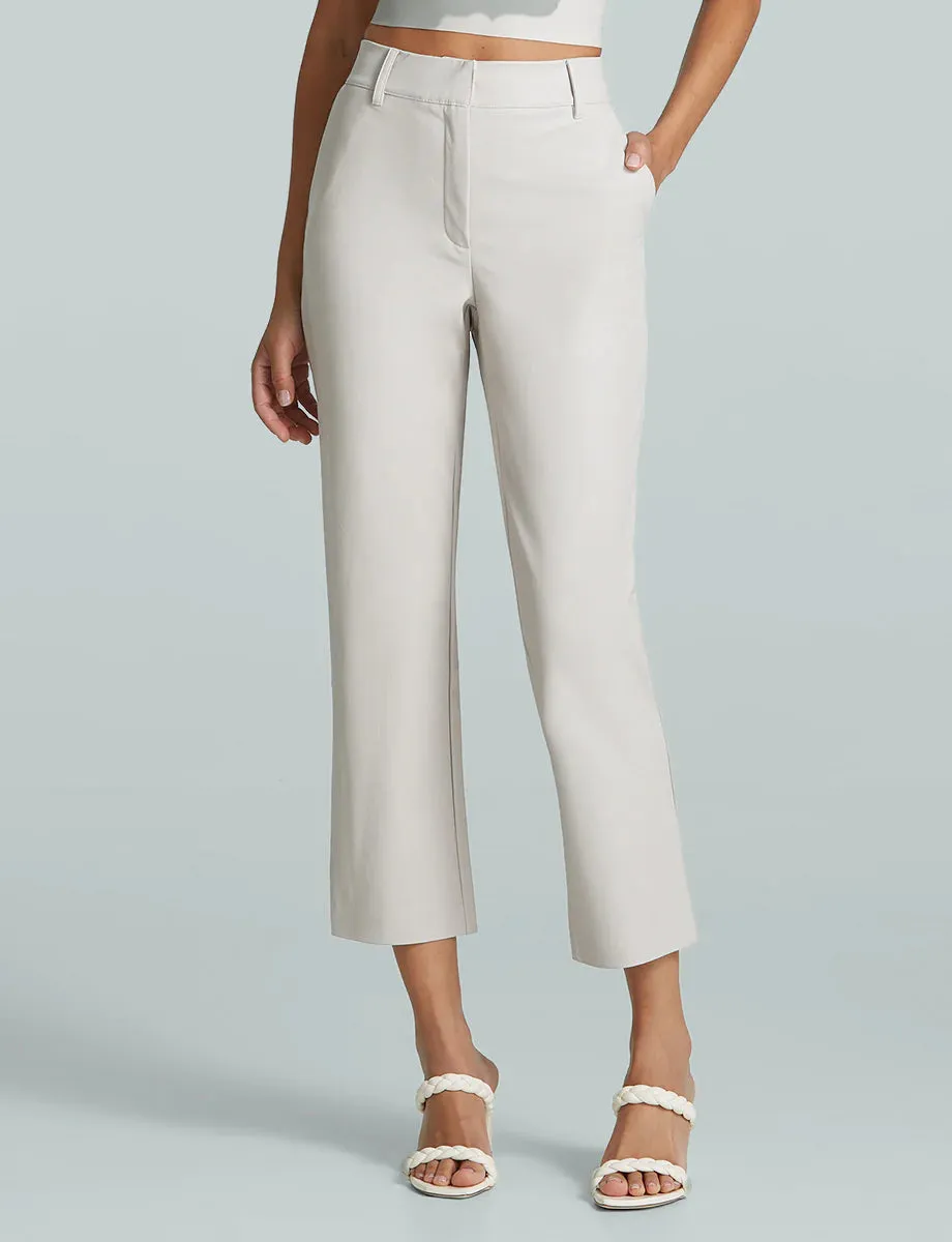 Faux Leather 7/8 Trouser