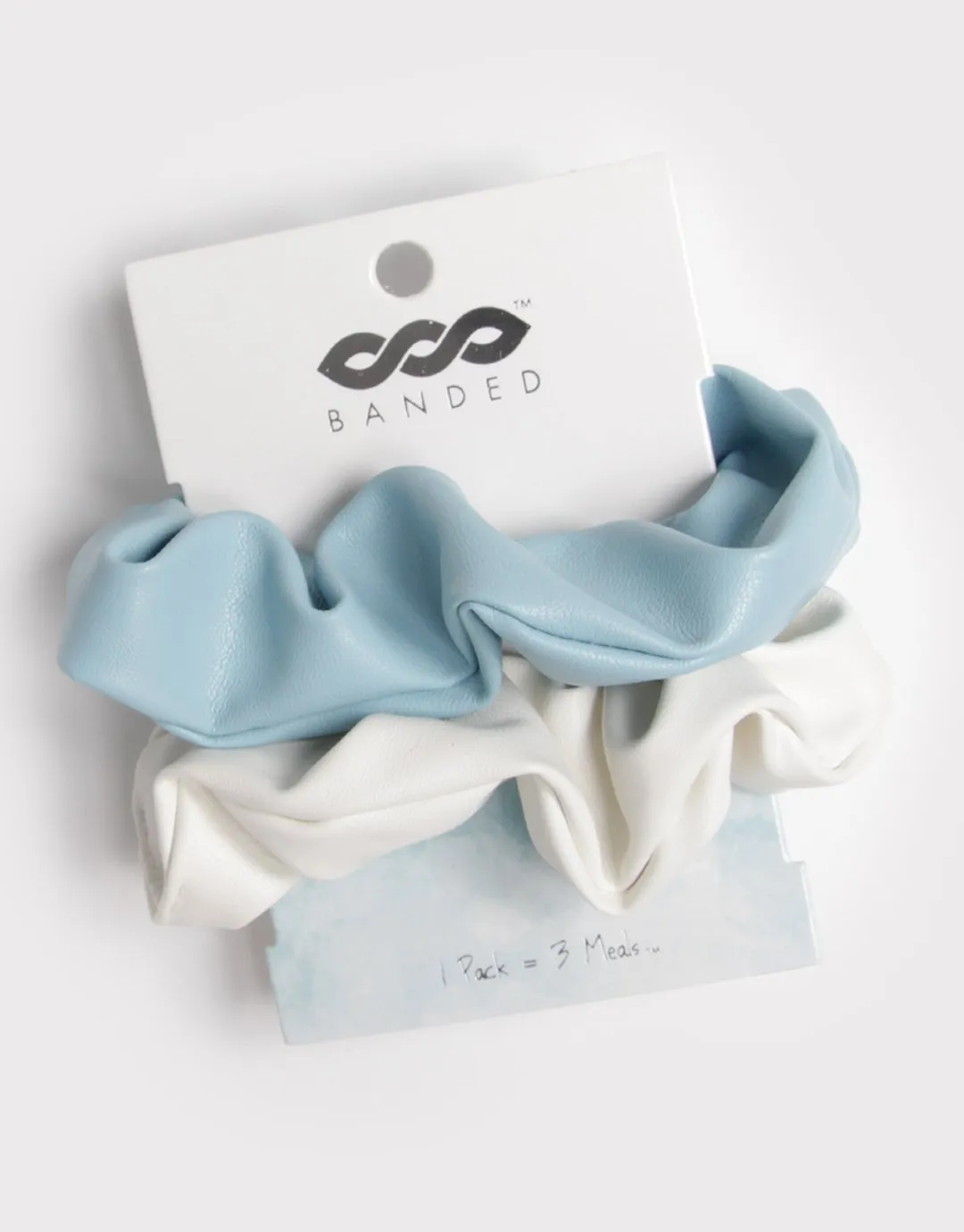 Faux Leather Scrunchies