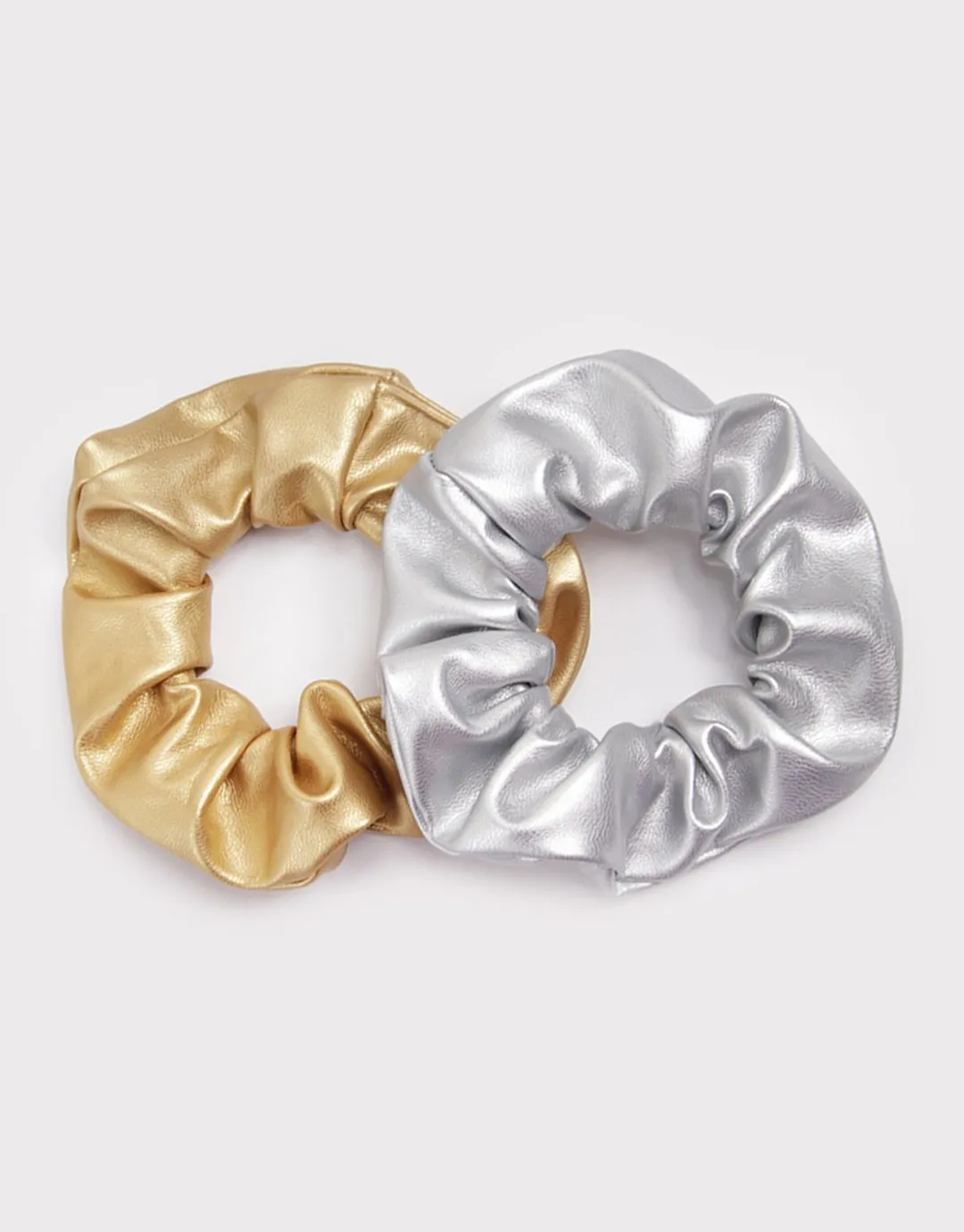 Faux Leather Scrunchies