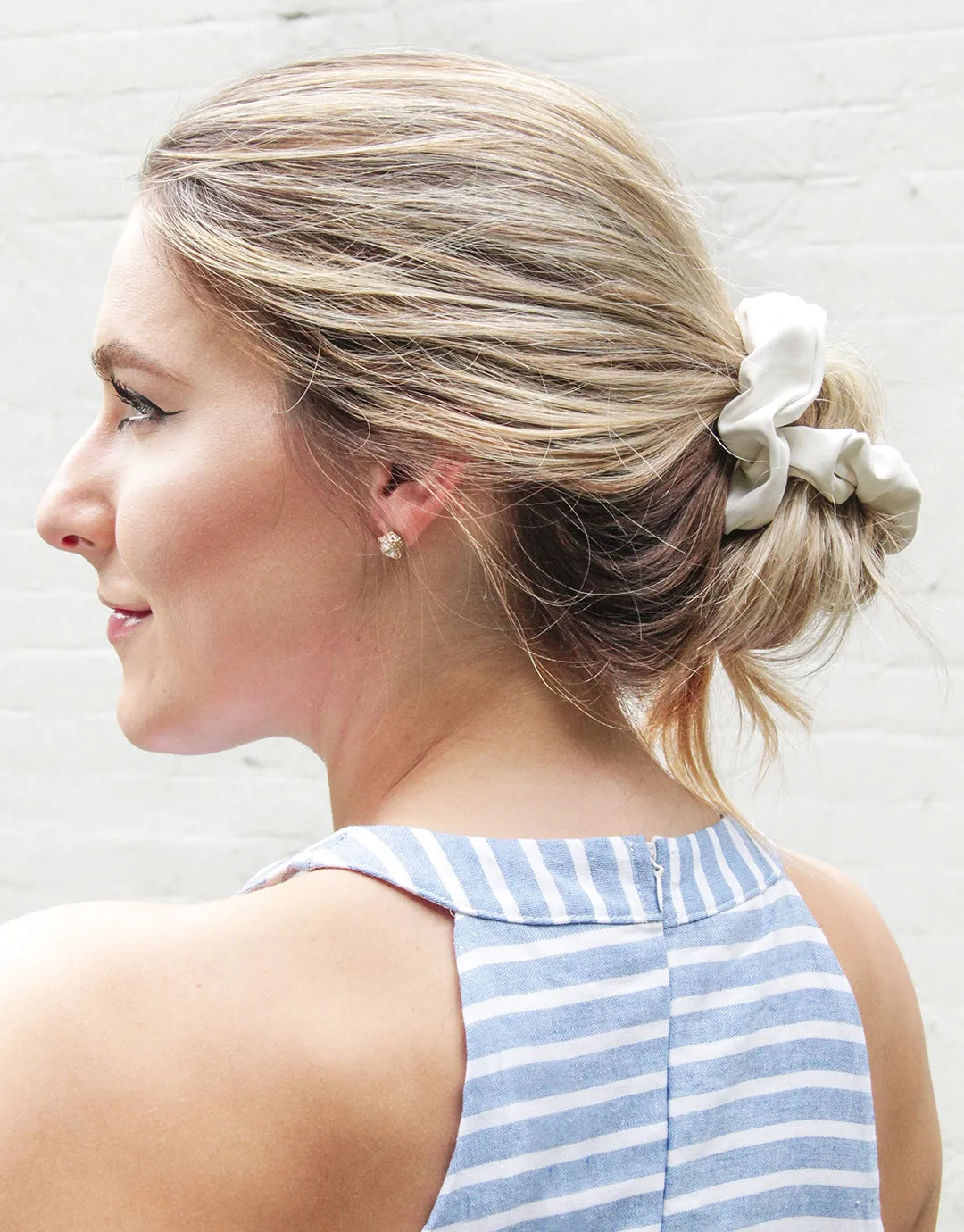 Faux Leather Scrunchies