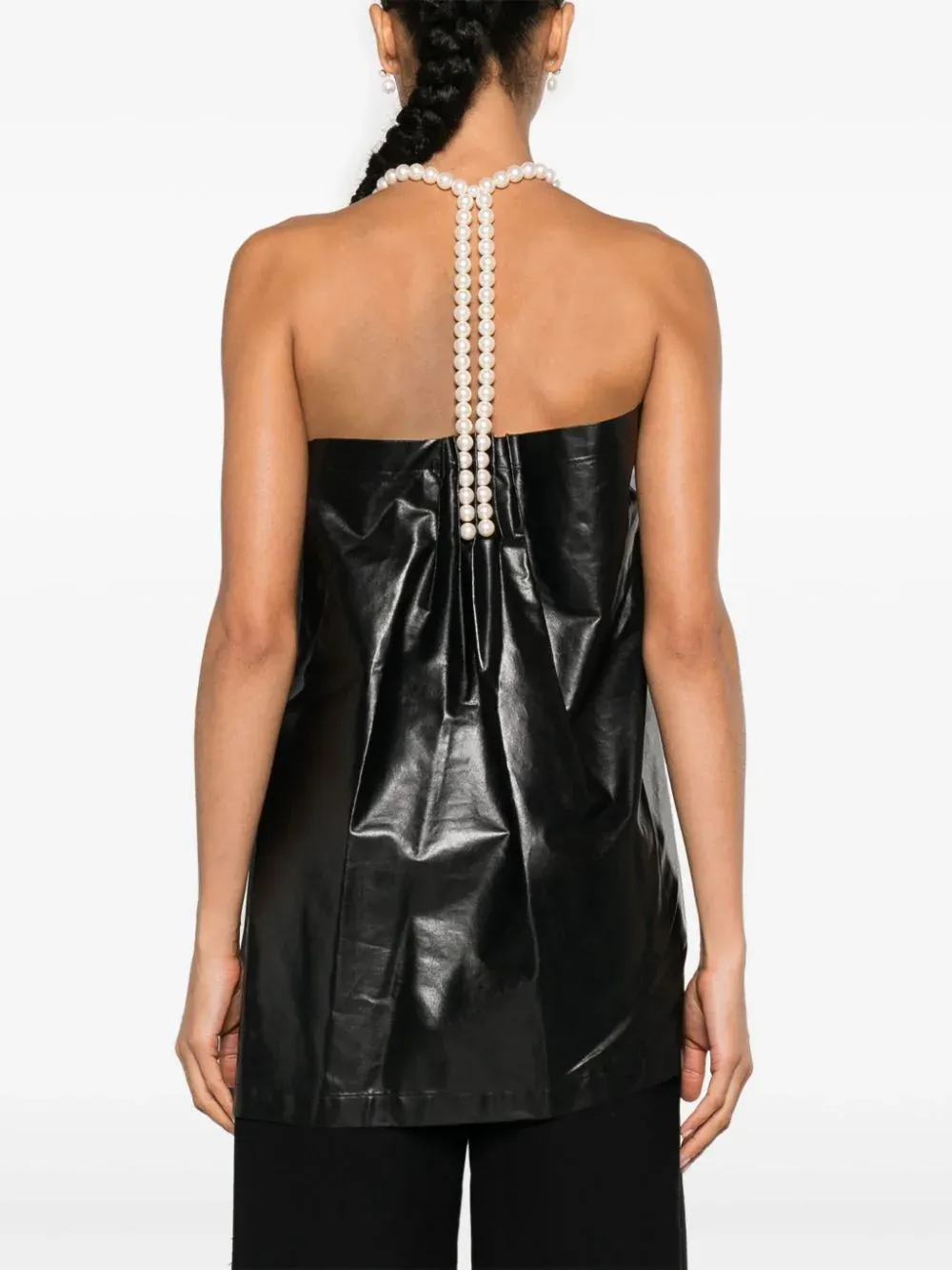 Faux Leather Top