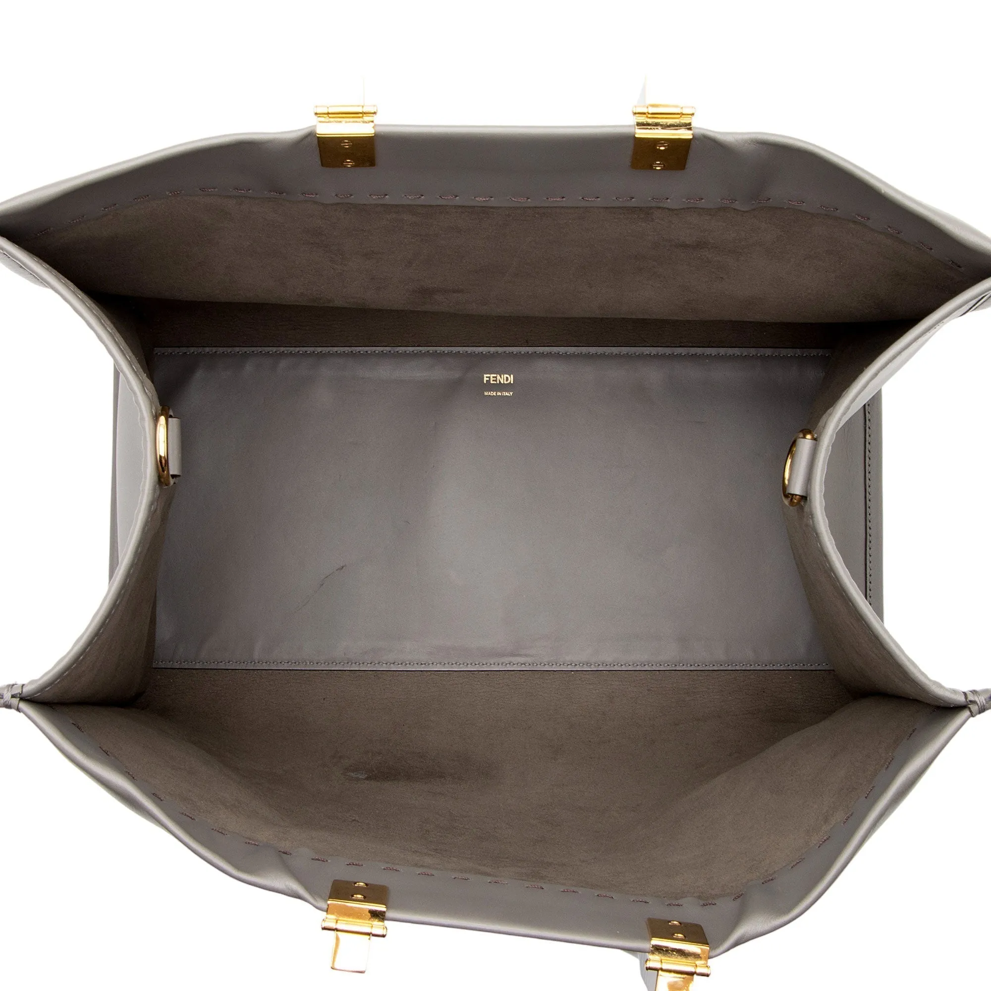 Fendi Leather Sunshine Large Shopper Tote (SHF-V85fxB)