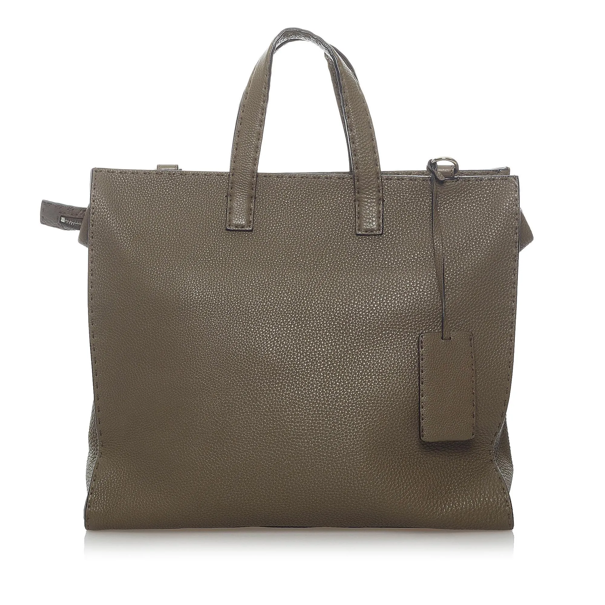 Fendi Selleria Leather Satchel (SHG-33374)