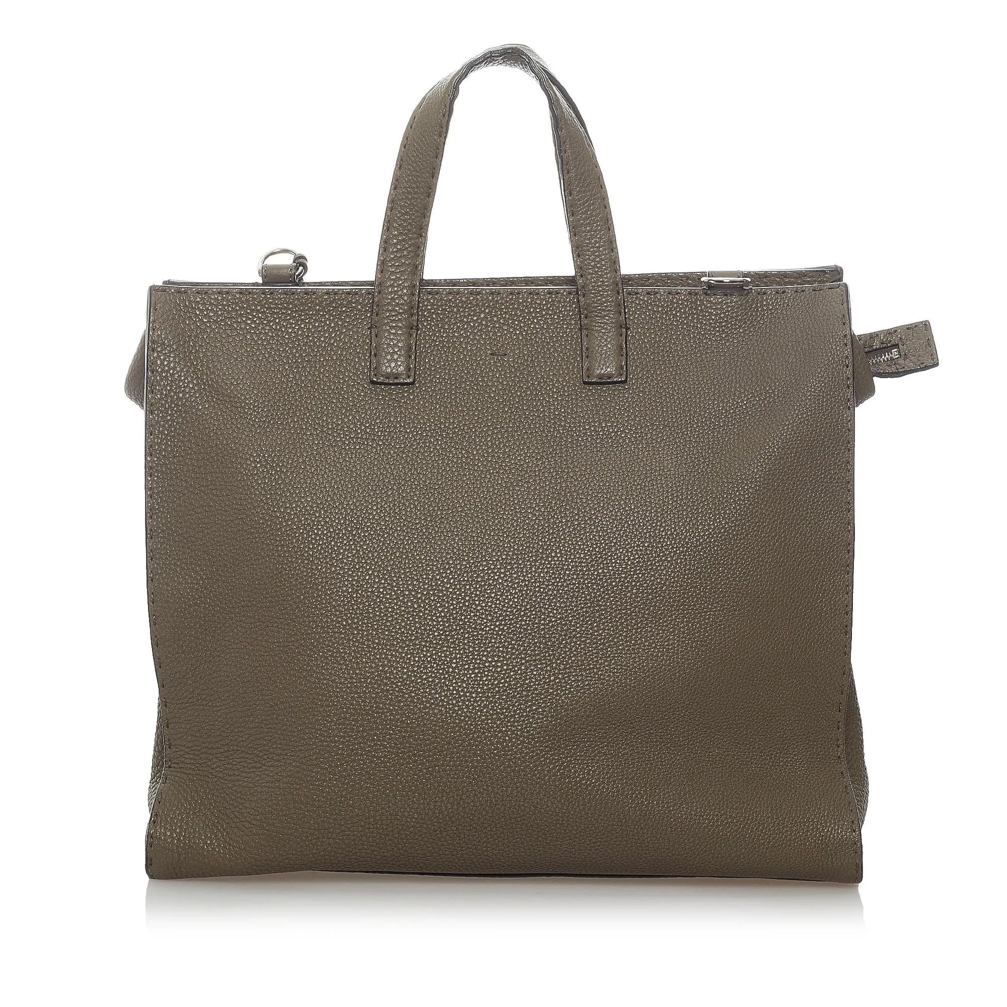 Fendi Selleria Leather Satchel (SHG-33374)