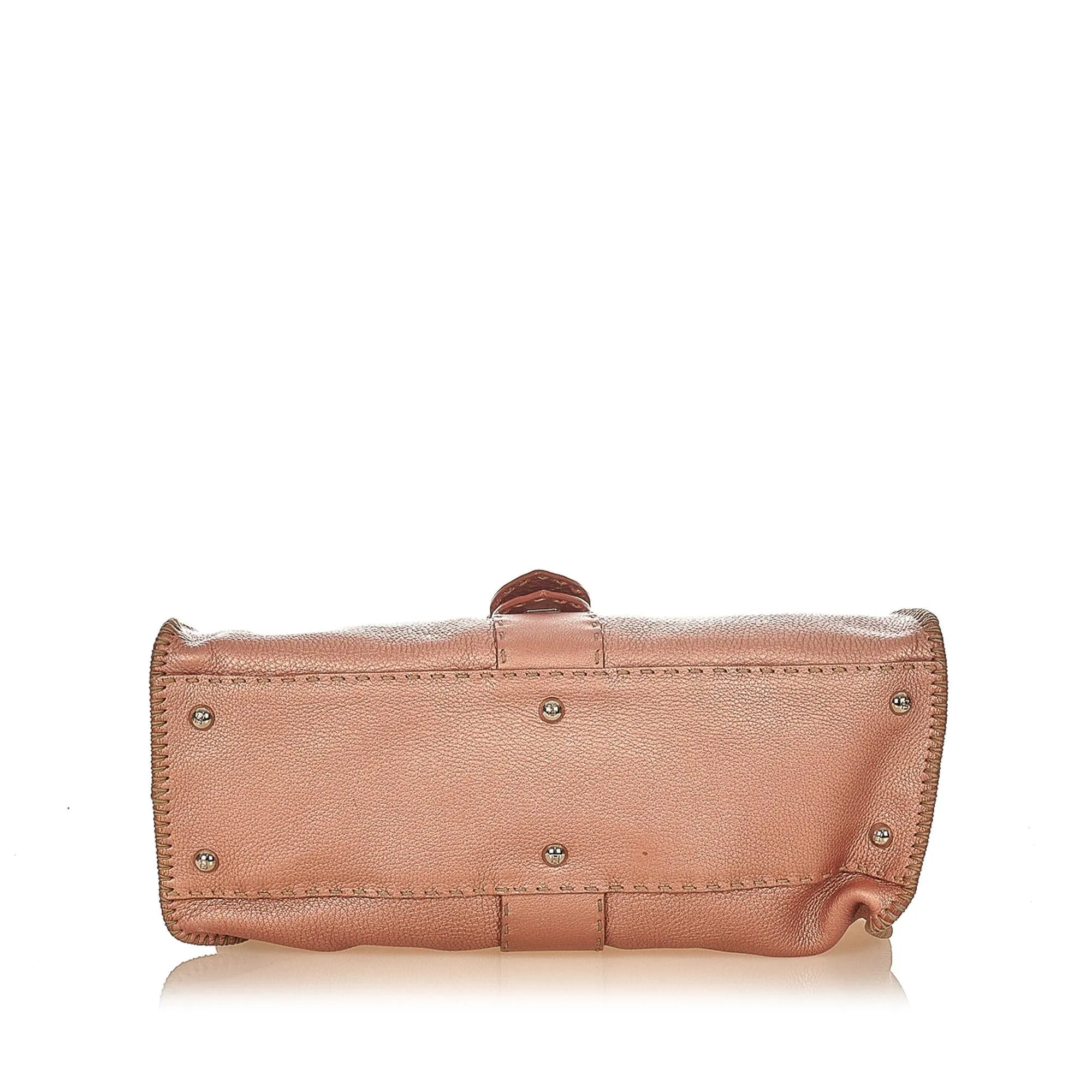 Fendi Selleria Sporty Leather Shoulder Bag (SHG-31796)