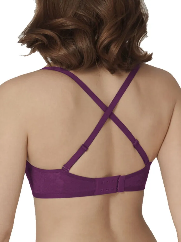 Fit Smart P01 Soft Cup Bra - Crushed Berry