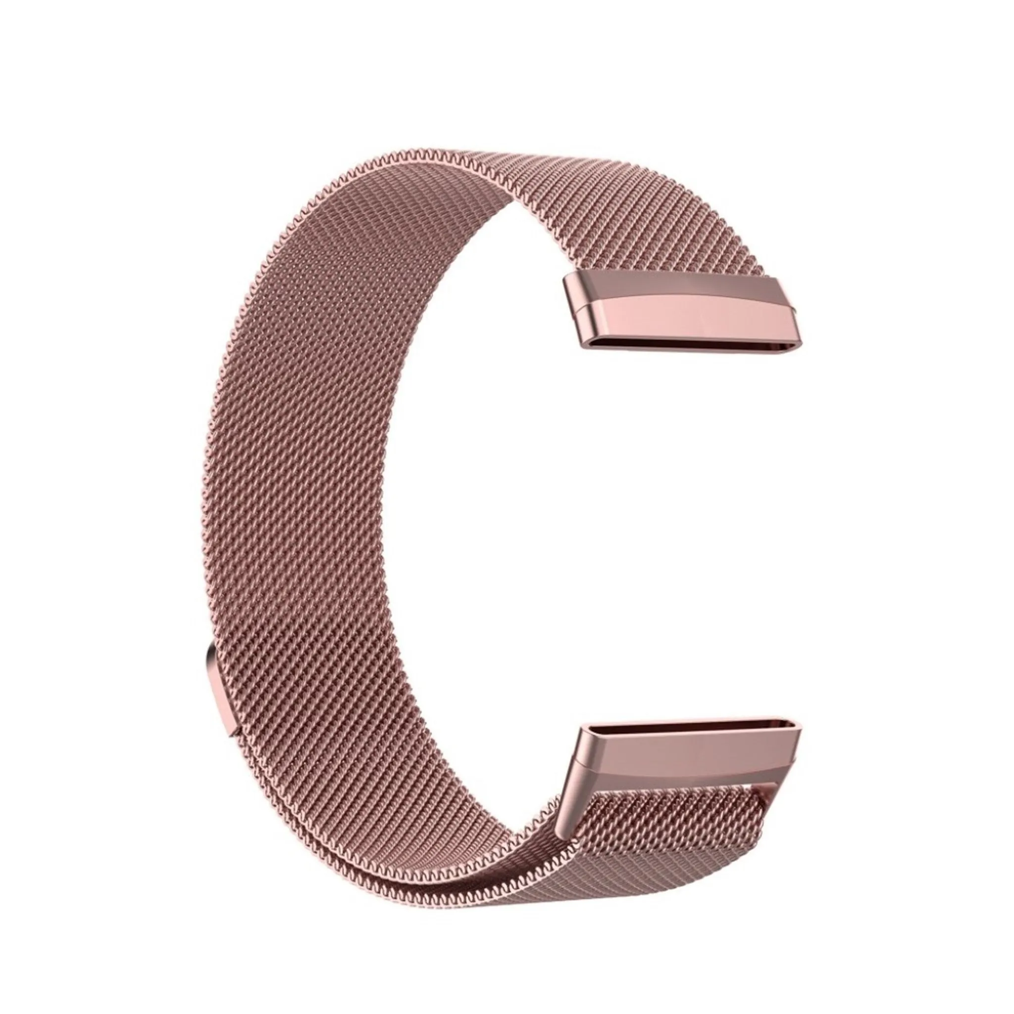 Fitbit Versa 3 stainless steel watch band - Pink / Size: L