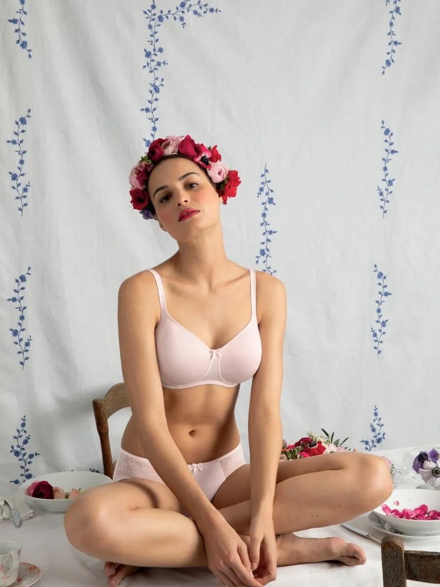 Fleur Underwired Bra - Blush Pink