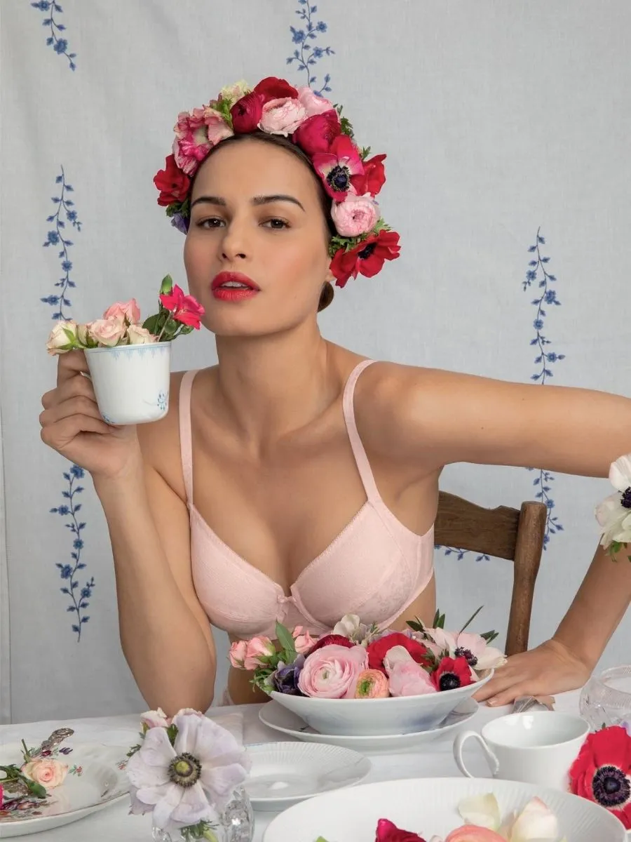 Fleur Underwired Bra - Blush Pink