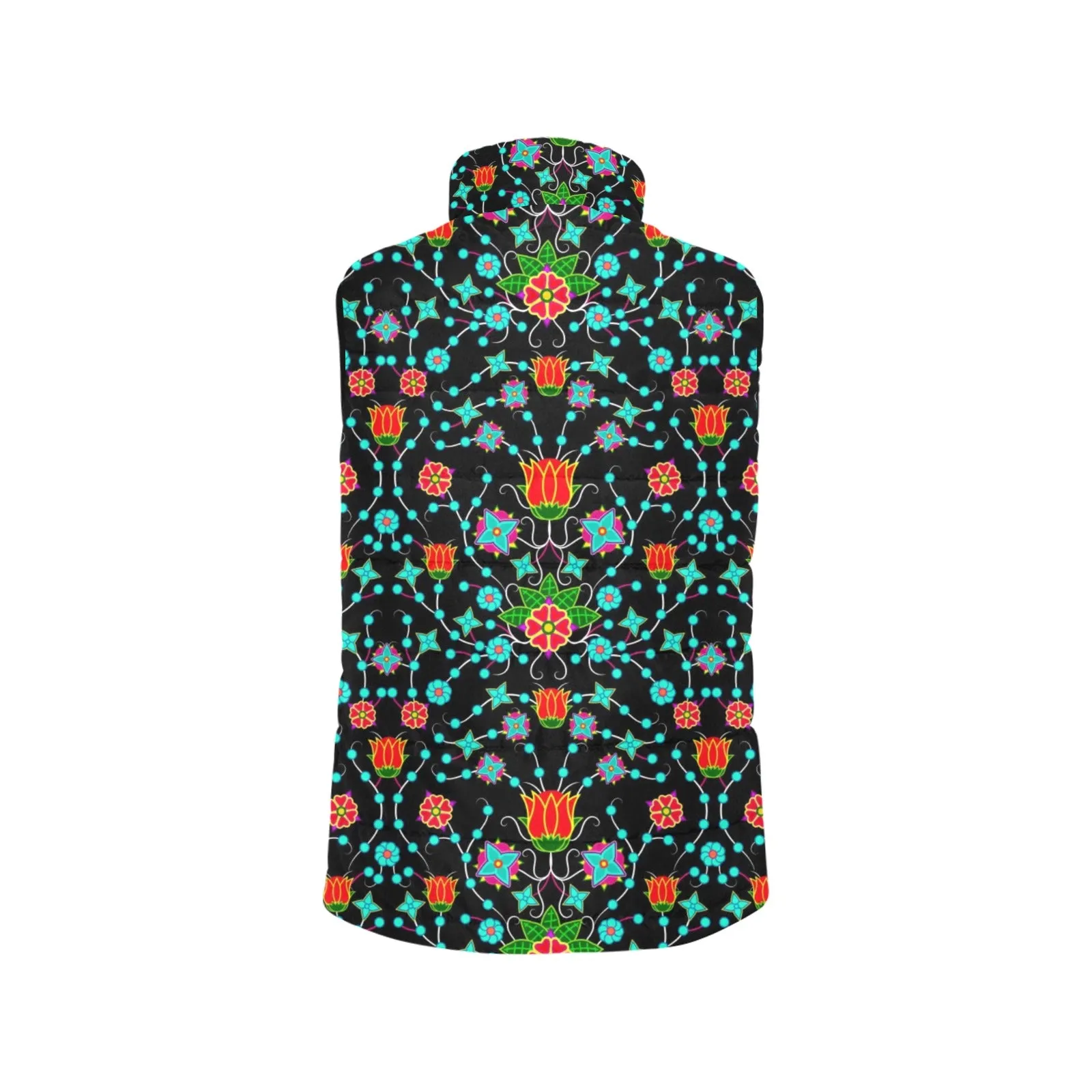 Floral Damask Upgrade Men's Padded Vest Jacket