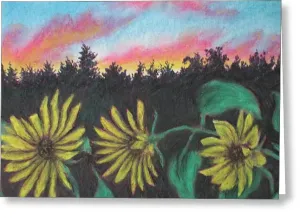 Flower Color Hour - Greeting Card