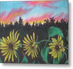 Flower Color Hour - Metal Print