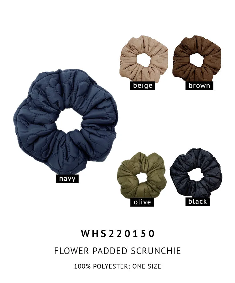 Flower Padded Scrunchie