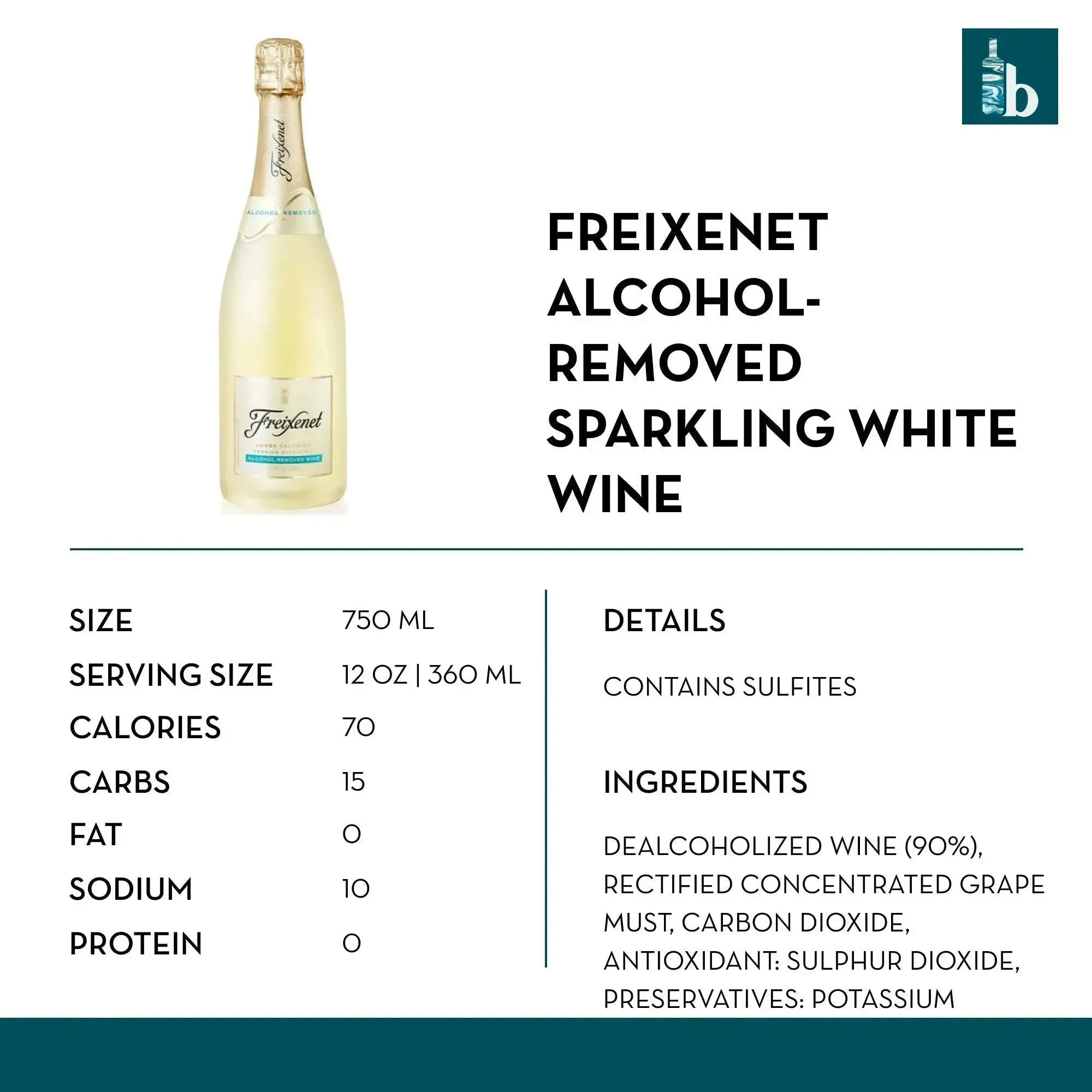 Freixenet Alcohol-Removed Sparkling White Wine