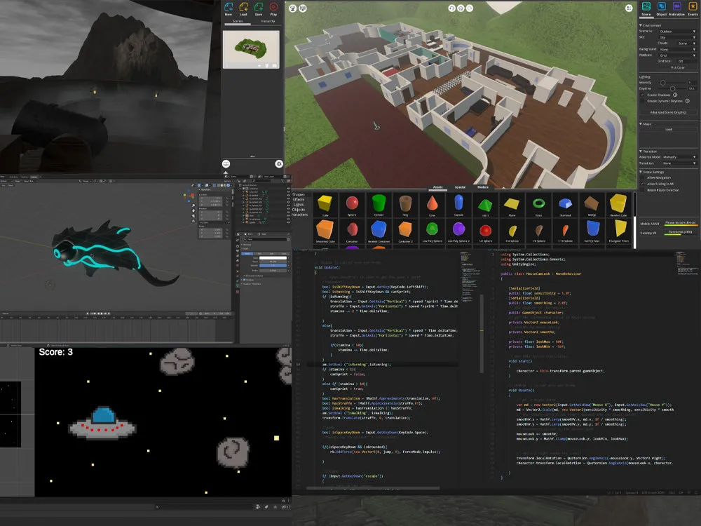 Game Design (with Virtual Instructors)