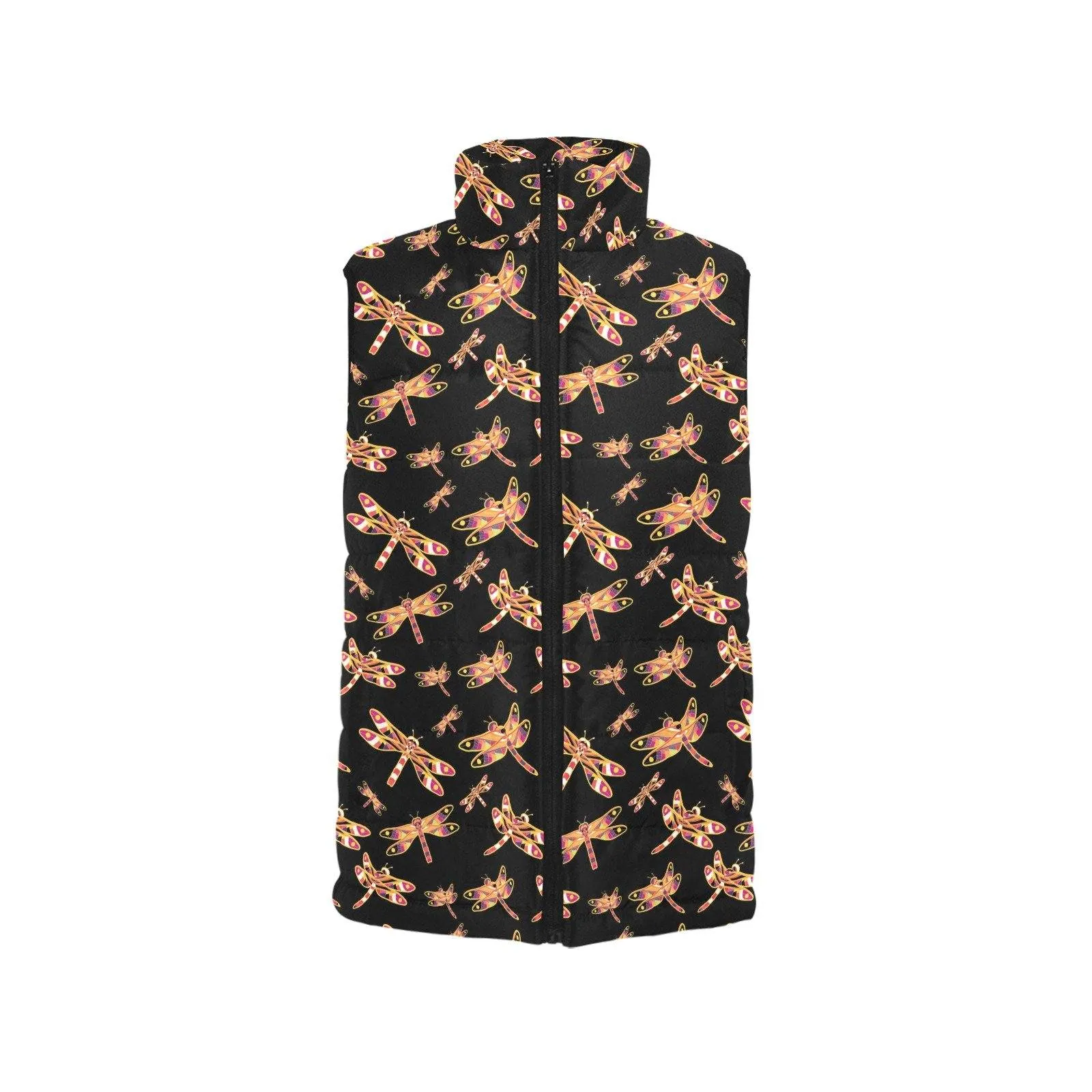Gathering Yellow Black Men's Padded Vest Jacket