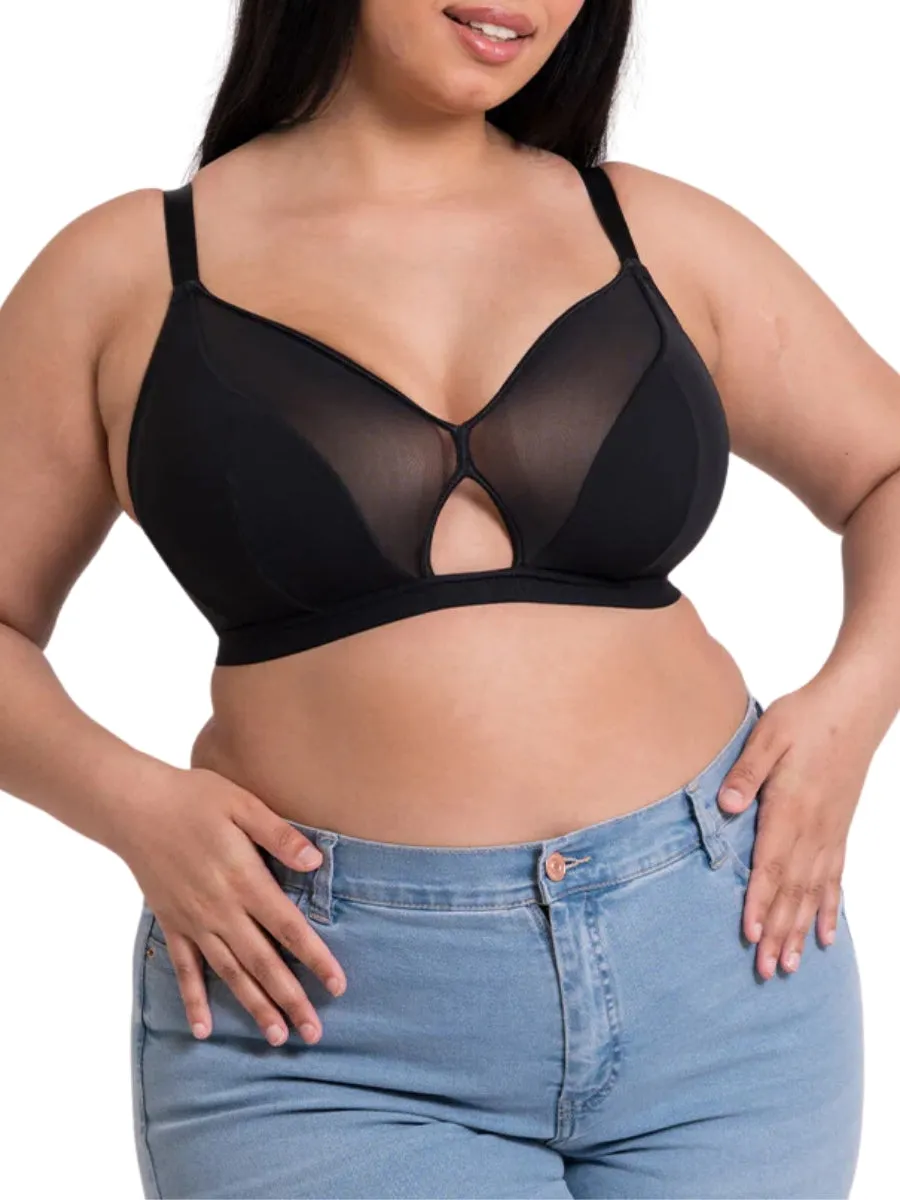 Get Up And Chill Non Wired Bralette - Black